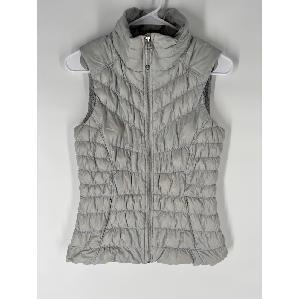 Athleta Downalicious Women Goose Down Puffer Vest Sz S Lightweight Layer 800Fill